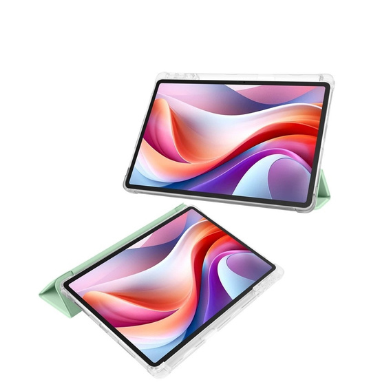 Etui do Lenovo Tab M11, Smartcase Hybrid, z miejscem na rysik, zielone
