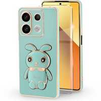 Etui do Xiaomi Redmi Note 13 5G, Rabbit, zielone + Szkło Hartowane 9H