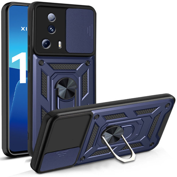 Etui pancerne do Xiaomi 13 Lite, CamShield Slide, niebieskie