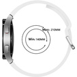 Pasek Silikonowy do Samsung Galaxy Watch 4/5/6 40/42/43/44/45/46/47mm, Biały