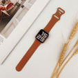 Pasek Silikonowy do Apple Watch 1/2/3/4/5/6/7/8/9/10/11/SE 38/40/41/42mm, Leopard, Brązowy