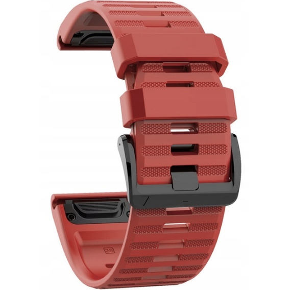 Pasek Silikonowy QuickFit do Garmin 22mm, Czerwony