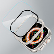Szkło Hartowane z Ramką do Apple Watch Ultra 49mm, Srebrne