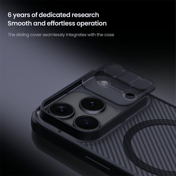 Etui Nillkin dla iPhone 17 Pro, CamShield Pro Magnetic, do MagSafe - czarne