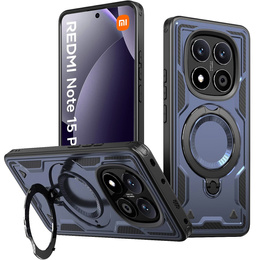 Etui magnetyczne do Xiaomi Redmi Note 15 Pro 5G, granatowe