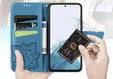 Etui z klapką do Samsung Galaxy A36 5G, Butterfly, niebieskie