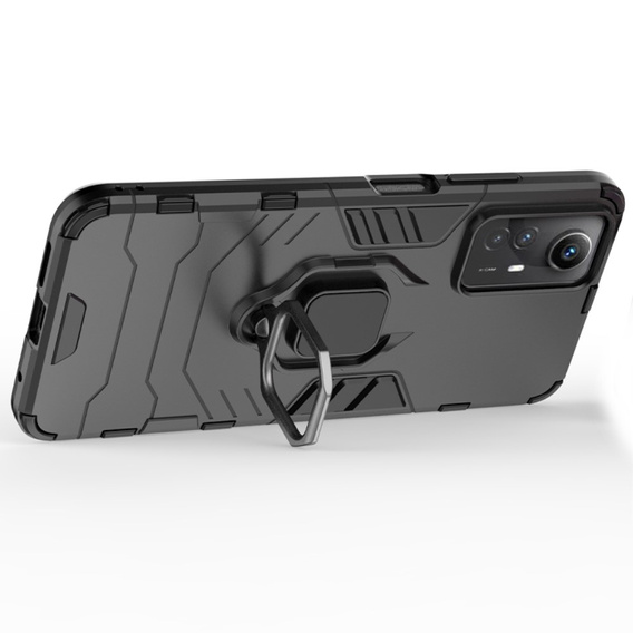 Etui do Xiaomi Redmi Note 12S 4G, Kickstand Ring, czarne