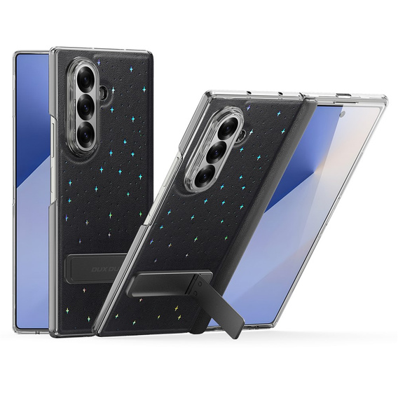 Etui Dux Ducis Stex do Samsung Galaxy Z Fold7 5G z podstawką i szkłem hartowanym