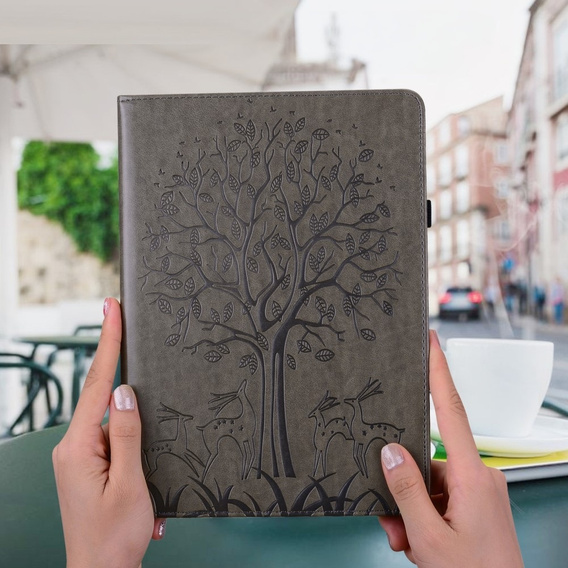 Etui do Xiaomi Redmi Pad SE 11", tree and deers, szare