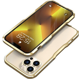 Etui LUPHIE do iPhone 13 Pro Max, Armor Bumper, złote