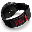 Pasek Nylonowy ERBORD MP84 Quickfit do Garmin Fenix 5/6/6 PRO/7 Forerunner 965/955/945, Czarny, Rozmiar M/L