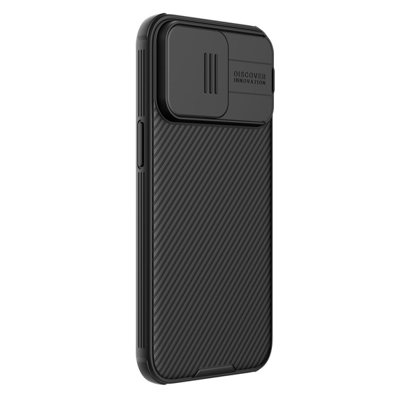 Etui do iPhone 15 Pro, pancerne Nillkin, CamShield Pro, Czarne
