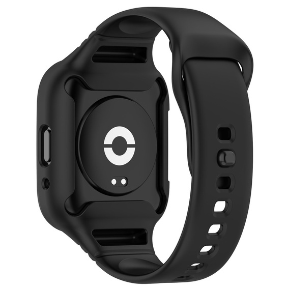 Pasek Silikonowy z Etui do Xiaomi Redmi Watch 3 Active, Czarny