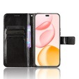 Etui z klapką do Honor 400 Pro 5G, Crazy Horse Wallet, czarne