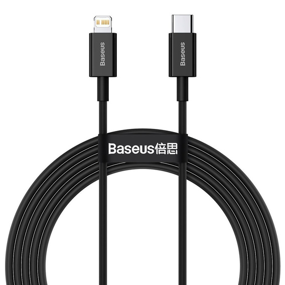 Baseus Superior PD – kabel USB-C do Lightning 2 m 20W - czarny