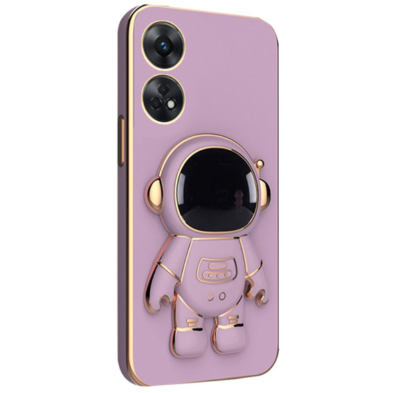 Etui do Oppo Reno8 T, Astronaut, fioletowe