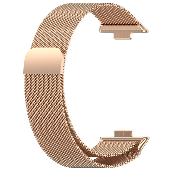 Bransoleta Milanese do Huawei Watch Fit 4 / 4 Pro / 3, Różowe złoto