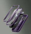 Etui Dexnor do iPhone 15 Pro – magnetyczne, z przesuwaną osłoną aparatu - fioletowe