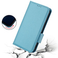 Etui z klapką do Xiaomi Redmi Note 12 5G / POCO X5 5G, Wallet Litchi Magnet, niebieskie