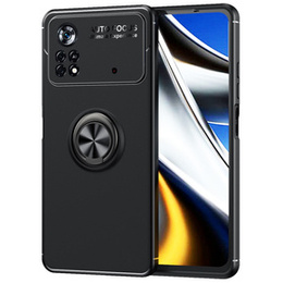 Etui KickStand Finger Ring do Xiaomi Poco X4 Pro 5G, Black