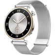 Uniwersalna Bransoleta Milanese 18mm, z zaciskiem od wewnątrz, Srebrna