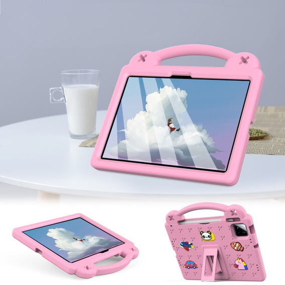 Etui do Xiaomi Pad 7 / 7 Pro, Cute Patterns, z podstawką, różowe