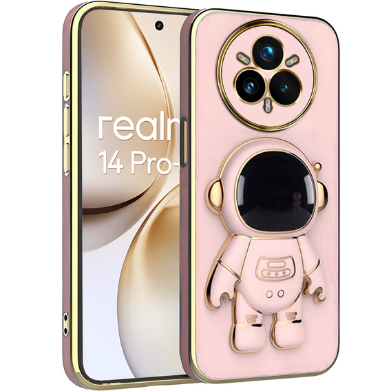 Etui do Realme 14 Pro+ 5G, Astronaut, różowe