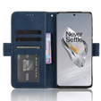 Etui z klapką do OnePlus 12 5G, Card Slot, niebieskie