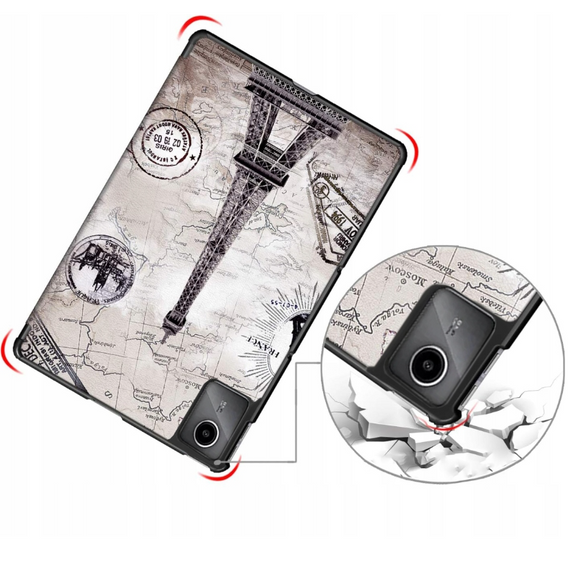 Etui do Lenovo Tab M11, Smartcase, Eiffel Tower