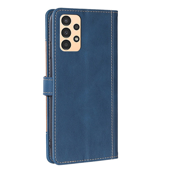 Etui Wallet do Samsung Galaxy A13 4G, Hat Pattern, Blue