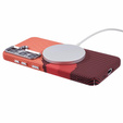 Etui do Samsung Galaxy S25+ Plus, Carbon Fiber MagSafe, pomarańczowe