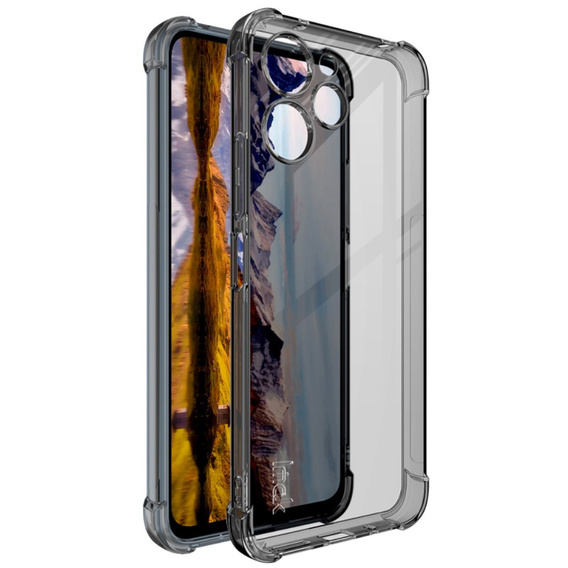 Etui IMAK do Xiaomi Redmi 12 4G, Dropproof, przezroczyste / czarne