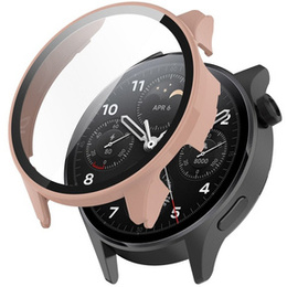 2w1 Etui + Szkło Hartowane do Xiaomi Watch S1 Pro, Różowe