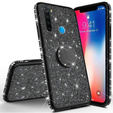 Etui do Xiaomi Redmi Note 8, Bling brokat, Czarne