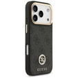 Etui GUESS do iPhone 17 Pro, 4G Strass Logo, do MagSafe, czarne