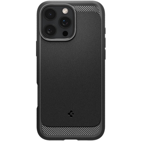 Etui Spigen do iPhone 16 Pro, Rugged Armor MagSafe, szare + Szkło Hartowane 9H