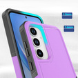 Etui pancerne do Samsung Galaxy A35 5G, Dual Shockproof, fioletowe