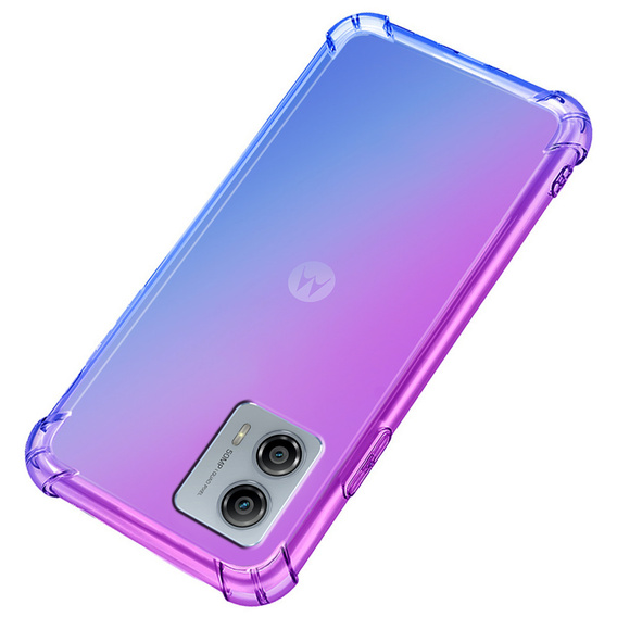 Etui Gradient Dropproof do Motorola Moto G53 5G, Fioletowe / niebieskie