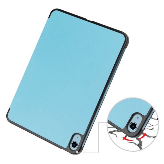 Etui do iPad 10.9" 2022 (10 gen.), Smartcase z miejscem na rysik, niebieskie