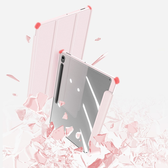 Etui Dux Ducis Toby Series do Samsung Galaxy Tab S10 FE+ Plus – różowe