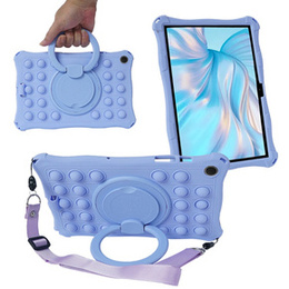 Etui dla dzieci do Samsung Galaxy Tab A9+, Bubble, Fioletowe