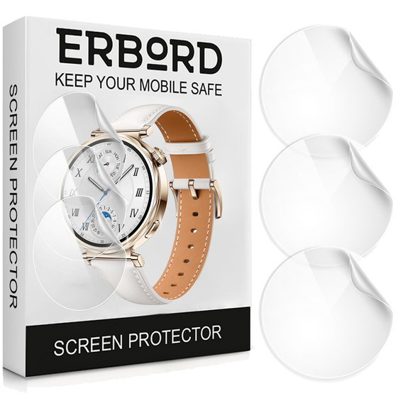 3x Folia Hydrożelowa ERBORD do Huawei Watch GT 5 41mm
