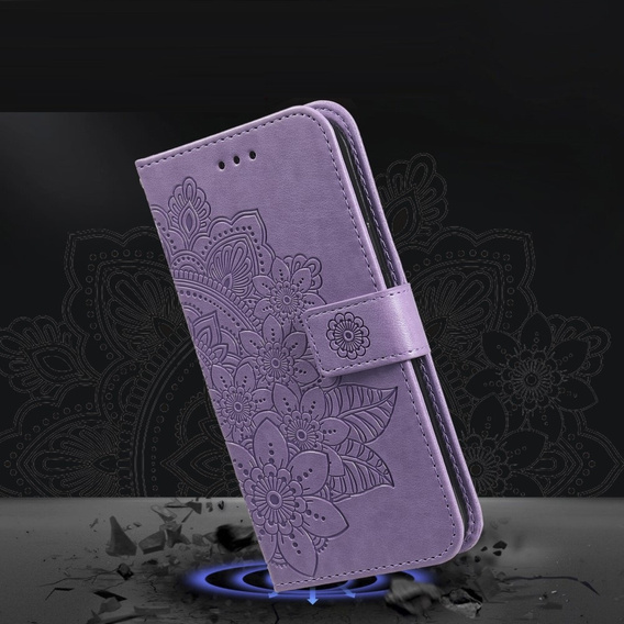 Etui z klapką do Xiaomi Redmi Note 13 Pro 5G, Mandala, fioletowe