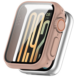 2w1 Etui + Szkło Hartowane do Xiaomi Smart Band 9 Pro, Różowe