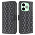 Etui z klapką do Infinix Hot 40i, Wallet, BINFEN COLOR, czarne
