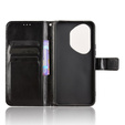Etui z klapką do Honor 400 Pro 5G, Crazy Horse Wallet, czarne