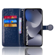 Etui z klapką do Xiaomi Redmi Note 15 5G / Poco M8 5G, Wallet Rhombus, niebieskie