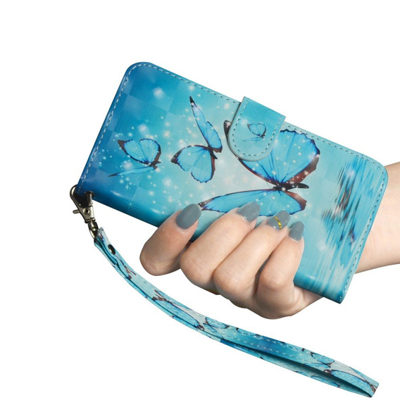 Etui z klapką do Xiaomi Redmi Note 8 Pro, Wallet, Butterfly niebieskie