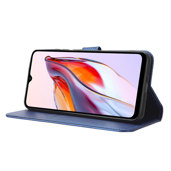 Etui z klapką do Xiaomi Redmi 12C, Wallet, Smart Magnet, niebieskie