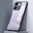 Etui do Oppo Reno 14 F / 14 FS, AntiDrop Hybrid, przezroczyste z czarną ramką